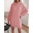 Hooded Teddy Dress, Casual Solid Long Sleeve Warm Dress, Women's Clothing