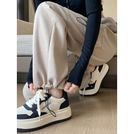 Plaid Shirt With Pocket, Long Sleeve Button Up Casual Top For Spring & Fall, Women's Clothing